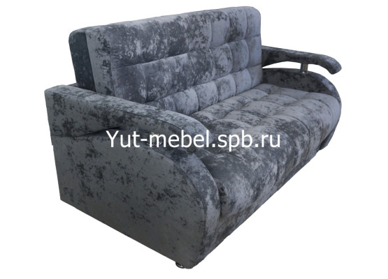 Диван-кровать «Аккордеон-1» 1200×1900 темно серый блисс, Уют мебель