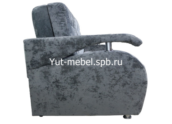 Диван-кровать «Аккордеон-1» 1200×1900 темно серый блисс, Уют мебель