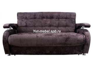 Диван-кровать «Аккордеон-1» 1400×1900 коричневый блисс