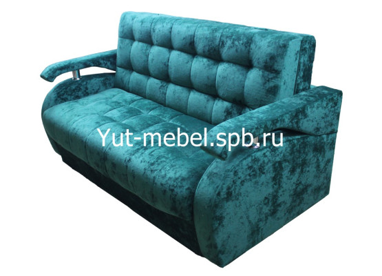 Диван-кровать «Аккордеон-1» 1400×1900 зеленый блисс, Уют мебель