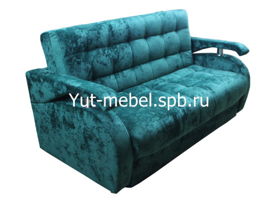 Диван-кровать «Аккордеон-1» 1400×1900 зеленый блисс, Уют мебель