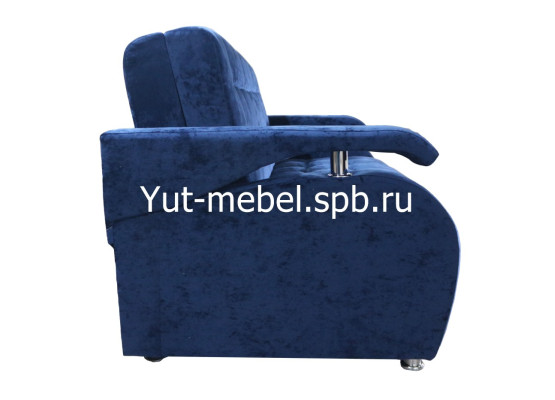 Диван-кровать «Аккордеон-1» 1600×1900 синий блисс, Уют мебель