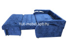 Диван-кровать «Аккордеон-1» 1600×1900 синий блисс, Уют мебель