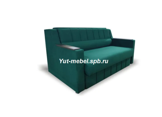 Диван выкатной «Лондон-2» 1400×1900 зеленый велюр, Уют мебель