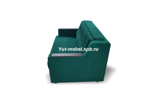 Диван выкатной «Лондон-2» 1400×1900 зеленый велюр, Уют мебель