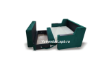 Диван выкатной «Лондон-2» 1400×1900 зеленый велюр, Уют мебель