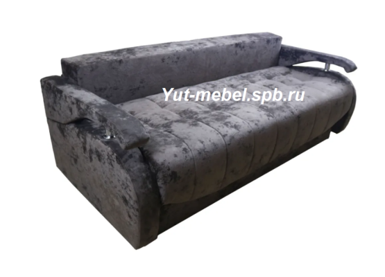 Евро-софа «Мэнфис» темно серый блисс, Уют мебель
