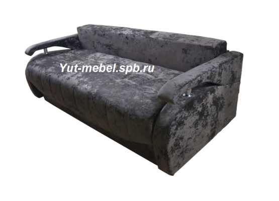 Евро-софа «Мэнфис» темно серый блисс, Уют мебель
