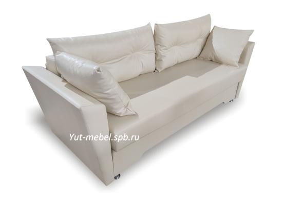 Еврософа «Амстердам» белая кожа, Уют мебель