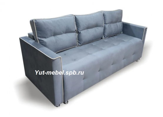 Еврософа «Гранд 3» серый велюр, Уют мебель
