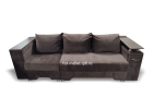 Еврософа-трансформер «Стамбул» с баром коричневый велюр