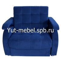Кресло «Аккордеон-1» 700×1900 темно-синий велюр