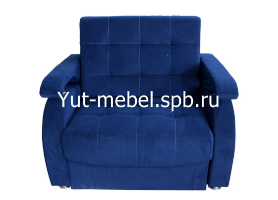 Кресло «Аккордеон-1» 700×1900 темно-синий велюр