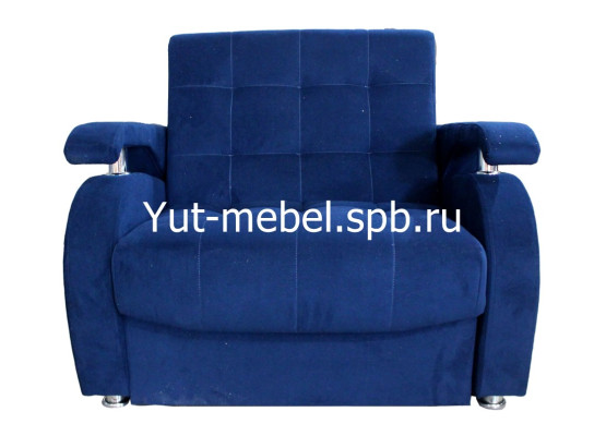 Кресло «Аккордеон-1» 700×1900 темно-синий велюр, Уют мебель