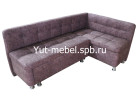 Кухонный уголок со спальным местом коричневый велюр