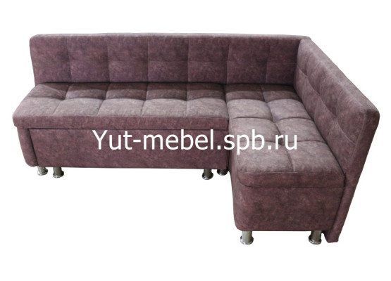 Кухонный уголок со спальным местом коричневый велюр, Уют мебель