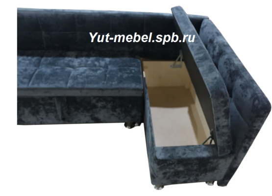 Кухонный уголок со спальным местом темно-серый блисс, Уют мебель