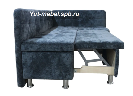 Кухонный уголок со спальным местом темно-серый блисс, Уют мебель