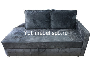 Тахта кровать «Мишель-2» 900×1900 темно-серый блисс