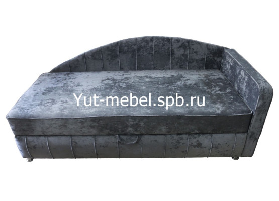 Тахта кровать «Мишель-2» 900×1900 темно-серый блисс, Уют мебель