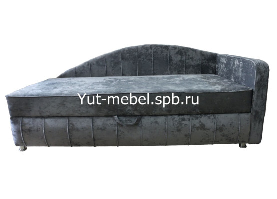 Тахта кровать «Мишель-2» 900×1900 темно-серый блисс, Уют мебель