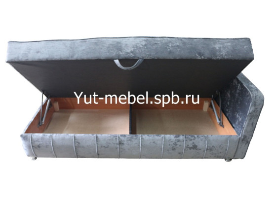 Тахта кровать «Мишель-2» 900×1900 темно-серый блисс, Уют мебель