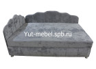 Тахта-кровать «Мишель Ракушка 7» блисс светло-серый, Уют мебель