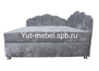Тахта-кровать «Мишель Ракушка 7» блисс светло-серый, Уют мебель