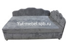 Тахта-кровать «Мишель Ракушка Г» блисс светло-серый, Уют мебель