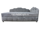 Тахта-кровать «Мишель Ракушка Г» блисс светло-серый, Уют мебель