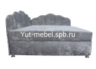 Тахта-кровать «Мишель Ракушка Г» блисс светло-серый, Уют мебель