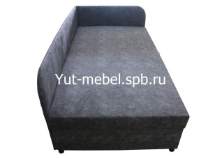 Угловая Тахта кровать «Глория» 900×1900 серая замша