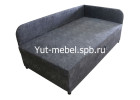 Угловая Тахта кровать «Глория» 900×1900 серая замша, Уют мебель