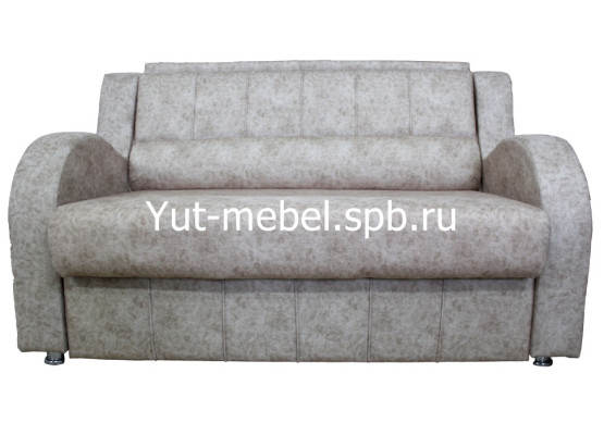 Выкатной диван-кровать «Лондон-3» 1400×1900 бежевая замша
