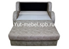Выкатной диван-кровать «Лондон-3» 1400×1900 бежевая замша, Уют мебель