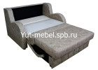 Выкатной диван-кровать «Лондон-3» 1400×1900 бежевая замша, Уют мебель