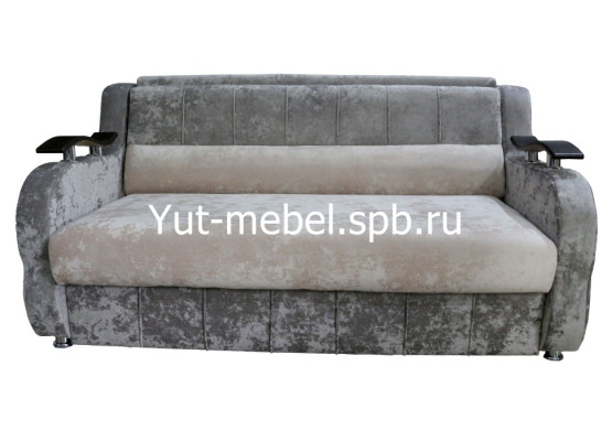Выкатной диван-кровать «Лондон-4» 1400×1900 бежево-коричневый блисс, Уют мебель