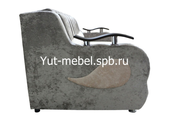Выкатной диван-кровать «Лондон-4» 1400×1900 бежево-коричневый блисс, Уют мебель