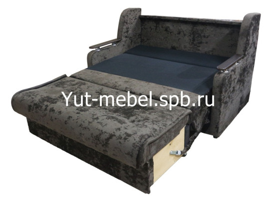 Выкатной диван-кровать «Верона» 1400×1900 коричневый блисс, Уют мебель
