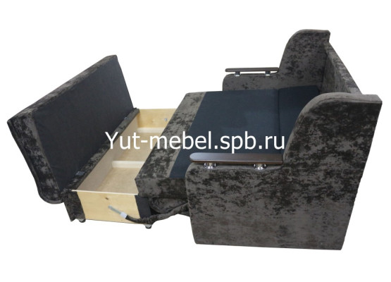 Выкатной диван-кровать «Верона» 1400×1900 коричневый блисс, Уют мебель
