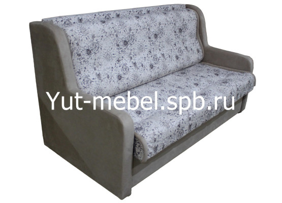 Выкатной диван-кровать «Верона» 1400×1900 пионы, Уют мебель