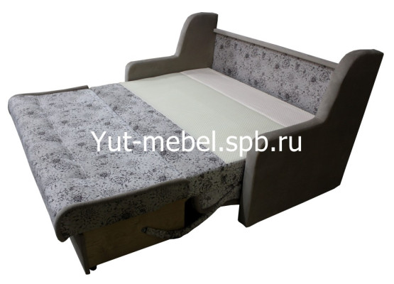 Выкатной диван-кровать «Верона» 1400×1900 пионы, Уют мебель