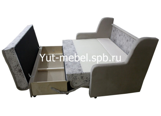 Выкатной диван-кровать «Верона» 1400×1900 пионы, Уют мебель